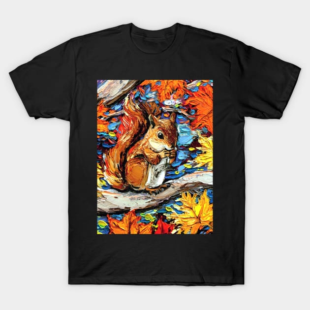 Squirreling Away T-Shirt by sagittariusgallery